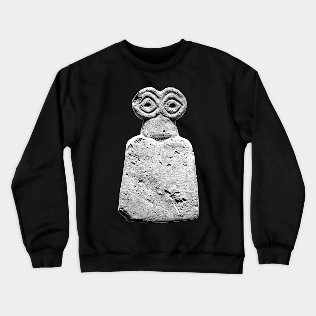 Meet your Eyedols b/w Crewneck Sweatshirt by nadegata